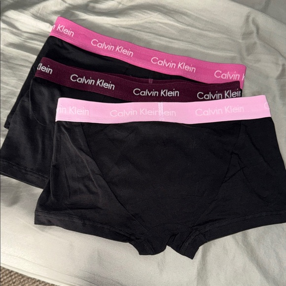 Calvin Klein Other - Calvin Klein Black Boxer Briefs with Pink Waistbands